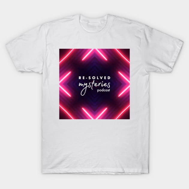 Re-Solved Mysteries Glowy AF Neon Logo v2 T-Shirt by Re-Solved Mysteries